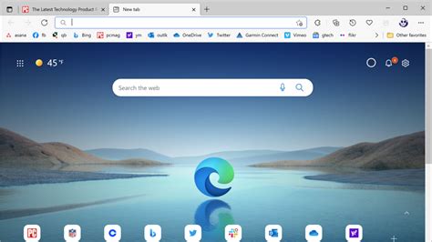 the edge browser.